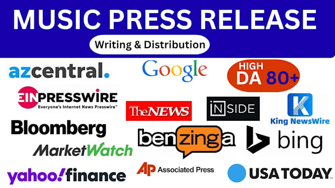 write, publish press release music press release pr distribution on top sites