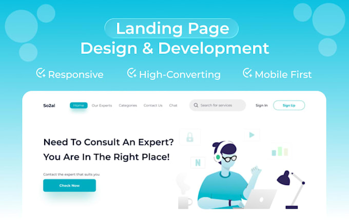 design and develop high converting landing page from scratch