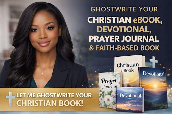 ghostwrite your christian ebook, devotional, prayer journal and faith based book
