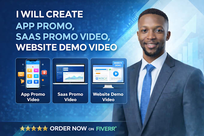build app promo, saas promo video, website demo video