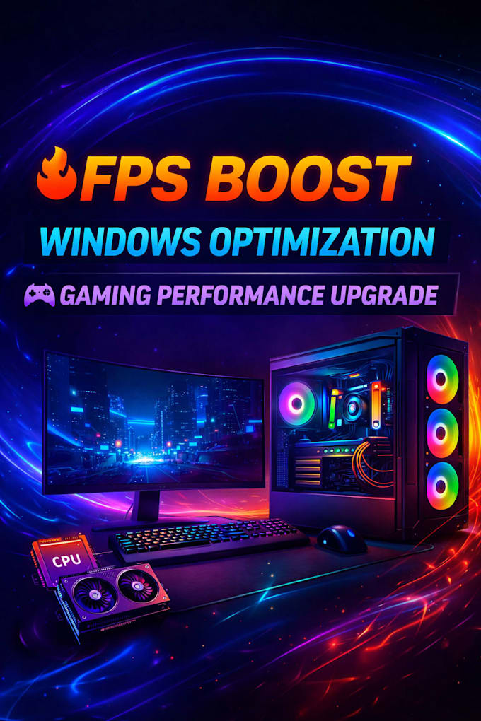 Optimize windows pc for gaming fps boost by Goodaw2 | Fiverr