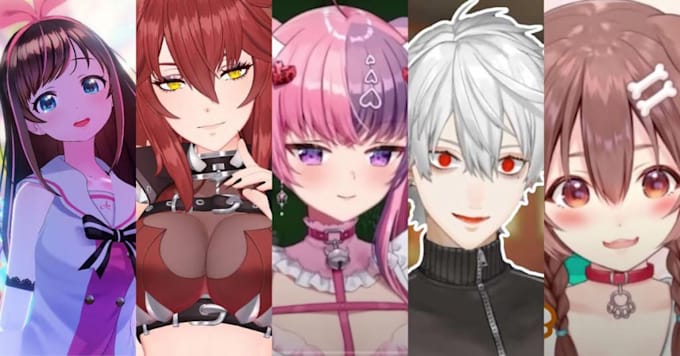 create a custom png vtuber model, anime vtuber avatar for twitch