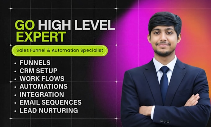build gohighlevel website, funnel and automation setup