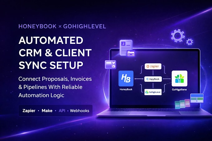 integrate honeybook with gohighlevel using zapier automation