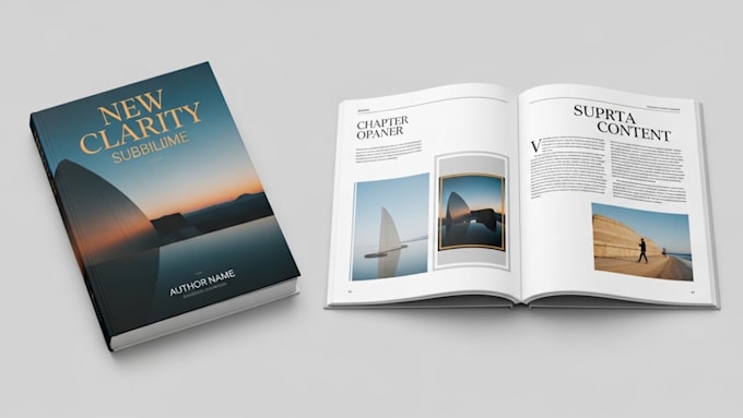 affinity publisher project, interior layout design cataloque, book formatting