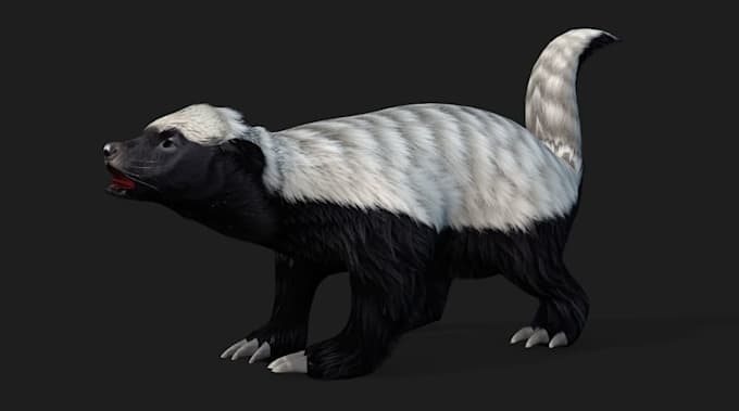 create realistic 3d animal model dog anatomy fbx animation texturing 3d rigging