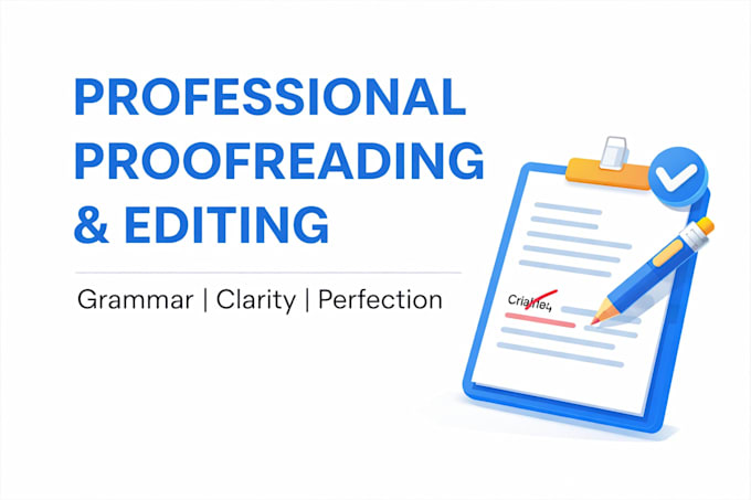 proofread and edit your english documents professionally