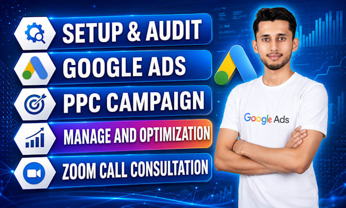 setup manage google ads adwords ppc youtube ads campaigns specialist