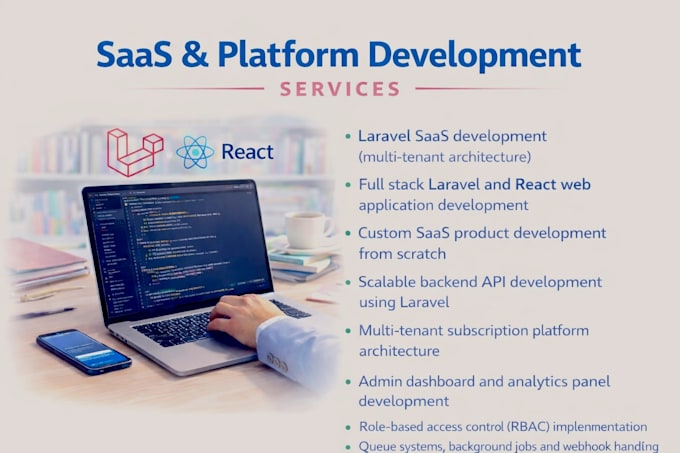 design the architecture full laravel backend react frontend