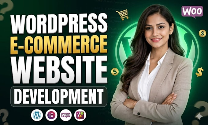build a wordpress ecommerce website or webshop with woocommerce