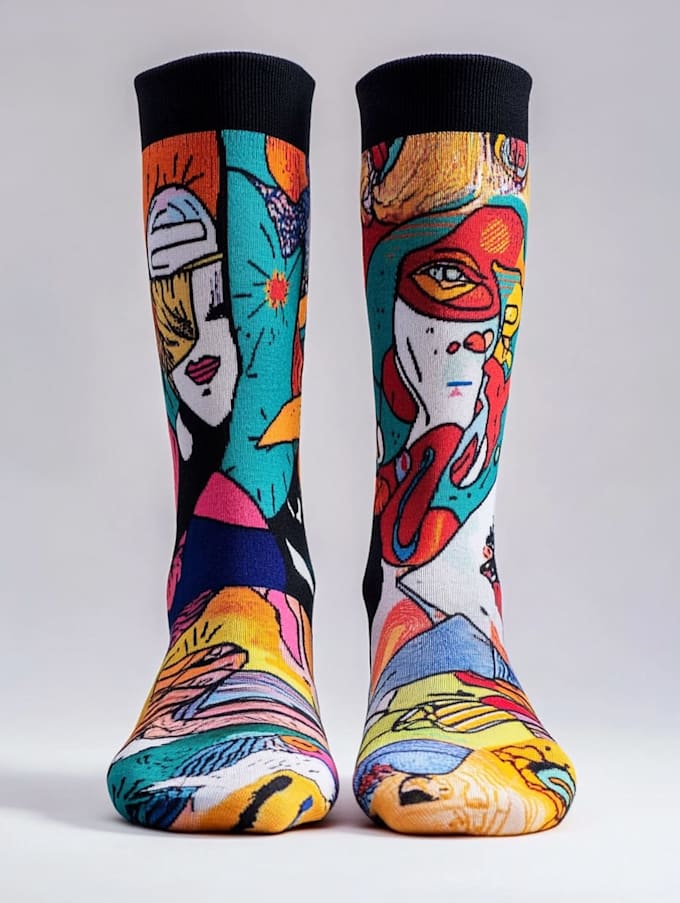 design unique socks design for your brand