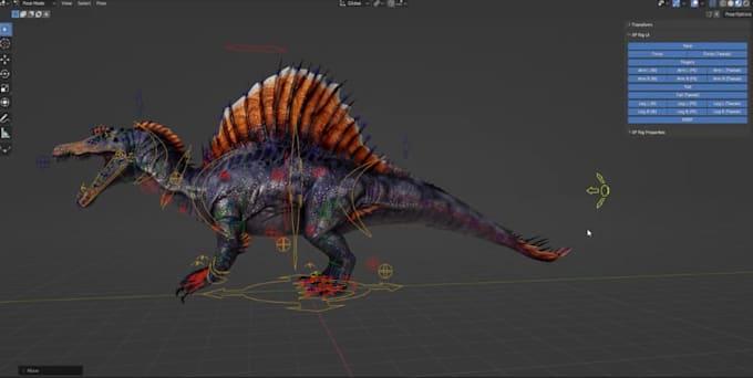 Rigging de animal quadrúpede 3d, rig facial, rig ik fk, configuração de ...