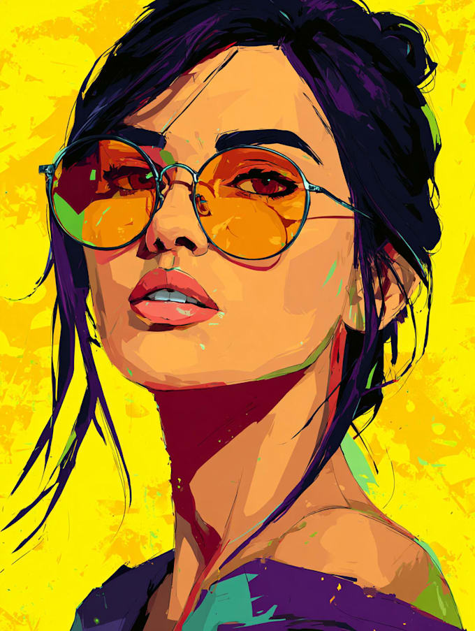draw a classic and personal pop art