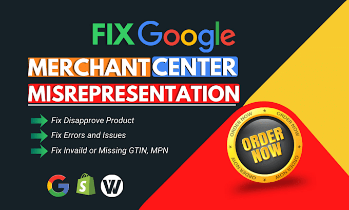 fix google merchant center misrepresentation issues