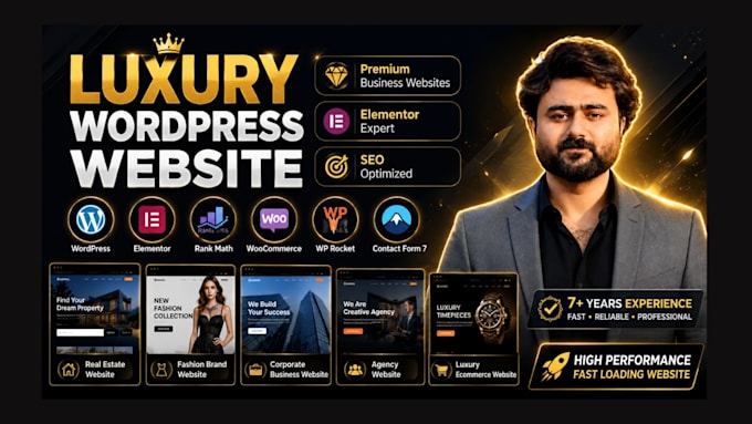 design and develop a perfect luxury wordpress website