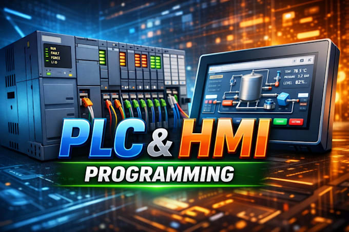 do plc programming and hmi design for industrial automation
