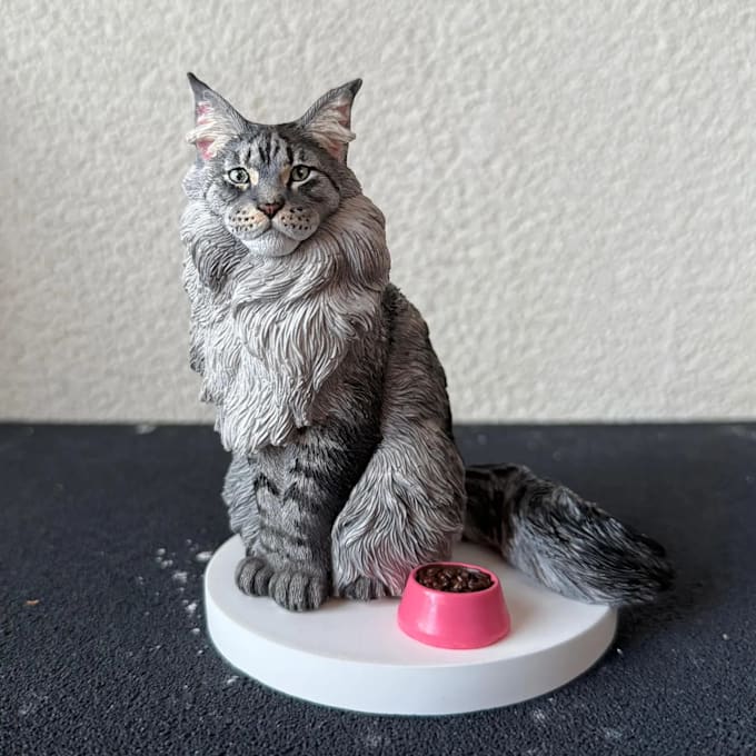 do custom pet full body statue