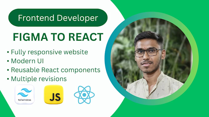 convert figma xd psd to responsive react js website