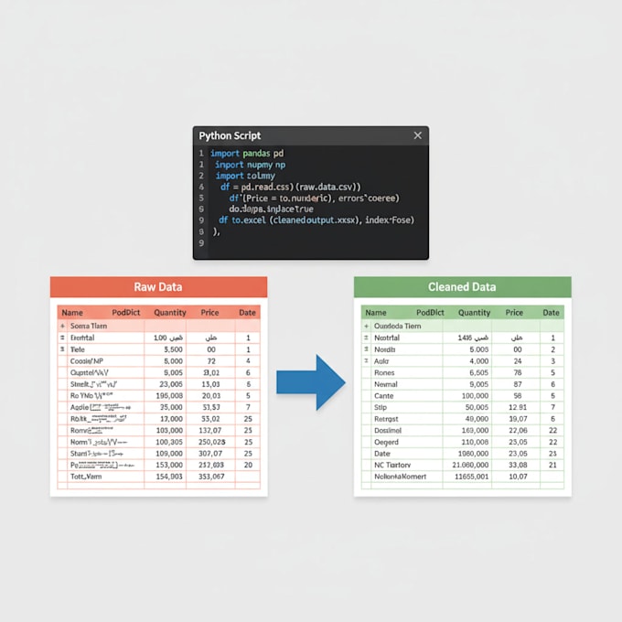 automate excel or CSV tasks with python scripts