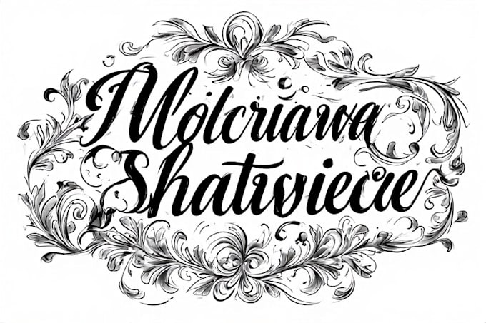 do handwritten, scripted, signature and cursive logo