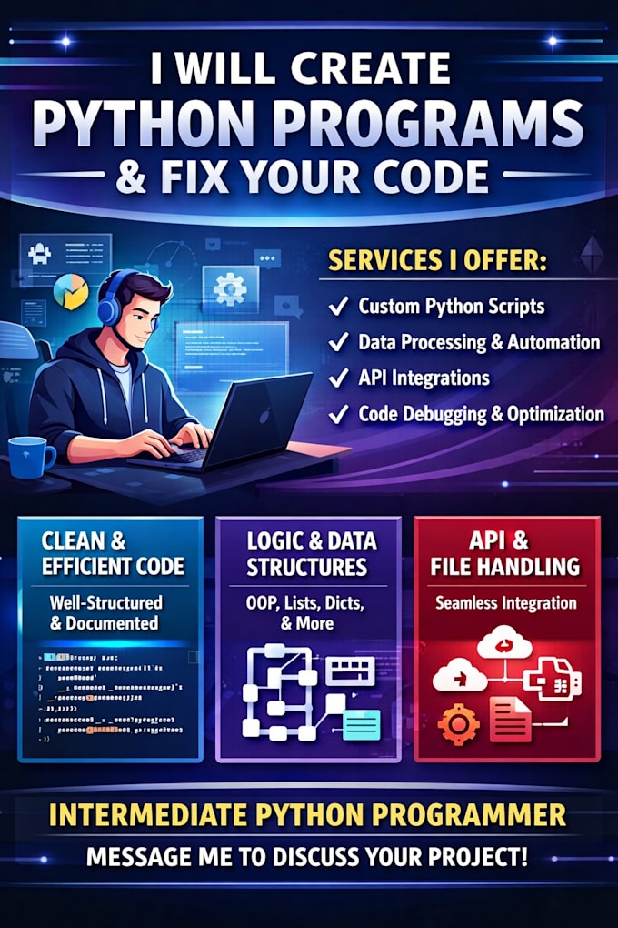 solve python programs and fix your python code