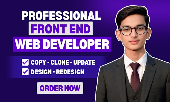 be your professional front end website developer