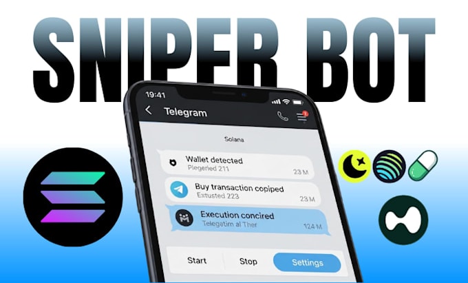 build a custom solana sniper bot telegram copy trading bot and volume bot