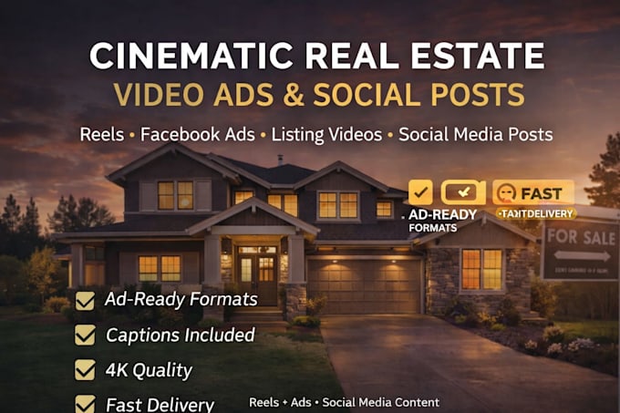 create high converting real estate video reels and social posts