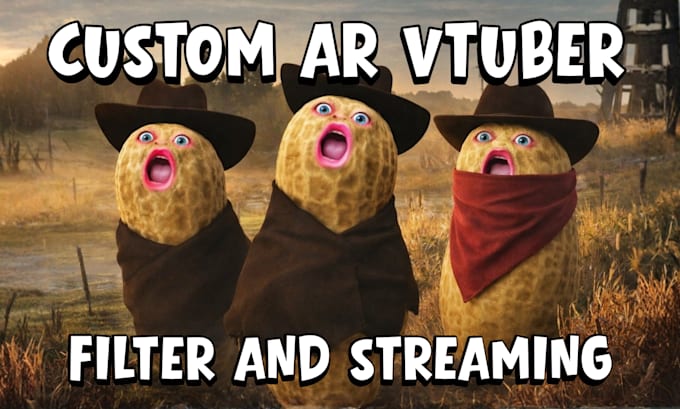 create custom 3d ar filters for vtuber, snapchat, tiktok and streaming