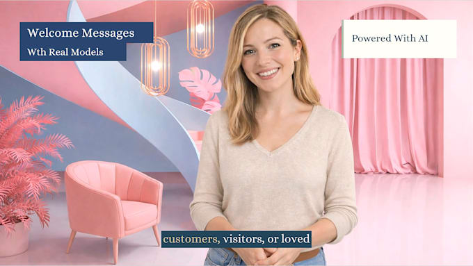 ai welcome video message, greeting video message in 6 hours