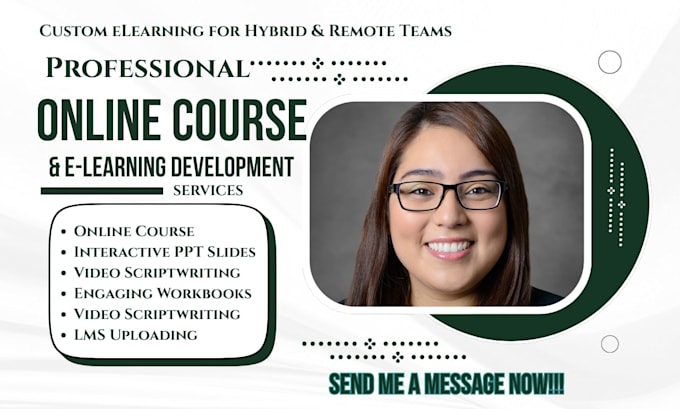 prepare ppt online course content elearning course development for hybrid remote