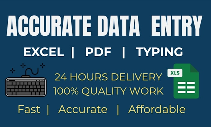 do data entry, bookkeeping and accounting in excel