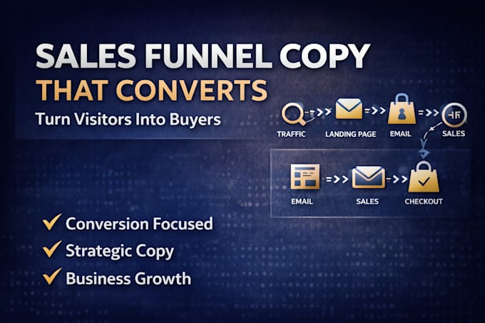write high converting sales funnel copy for landing pages and funnels