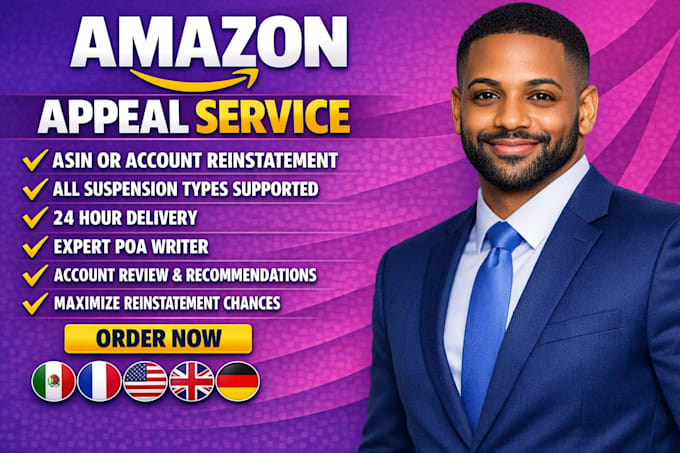 write amazon reinstatement appeal letter and poa for suspension section 3 asin