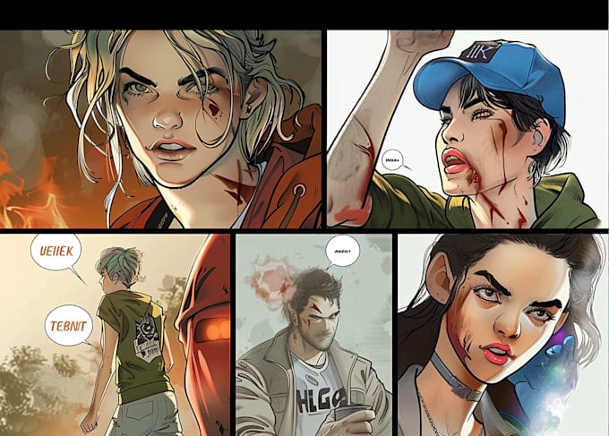 draw an incredible comic book cover for you