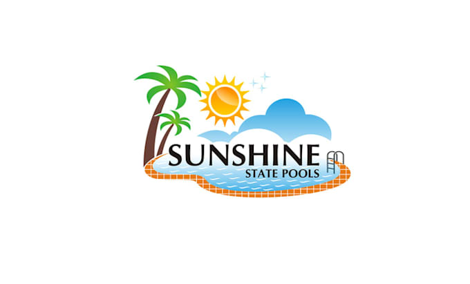 create splendid logo for sunshine state pool service