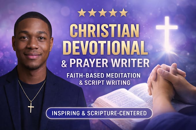write christian devotional prayers meditation and faith based scripts