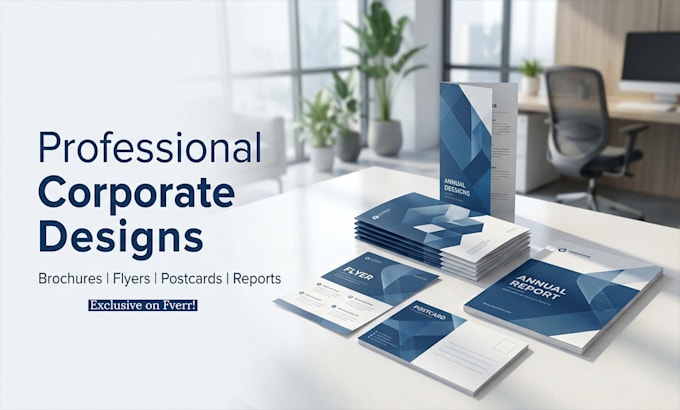 design corporate brochure,flyer, postcard,annual report profile