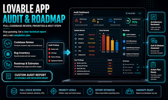 audit your lovable app and create a completion roadmap