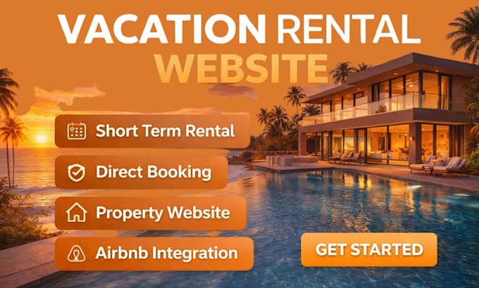 build vacation rental website, short term rental website direct booking airbnb