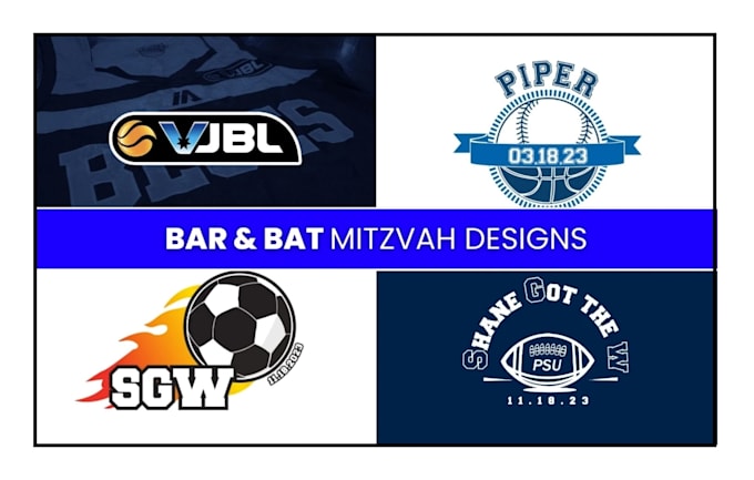 create bar mitzvah, bat mitzvah logo