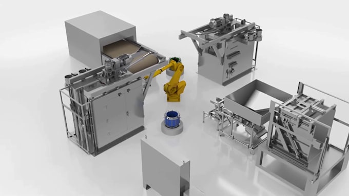 create a cinematic 3d robotic arm animation for entertainment and vfx