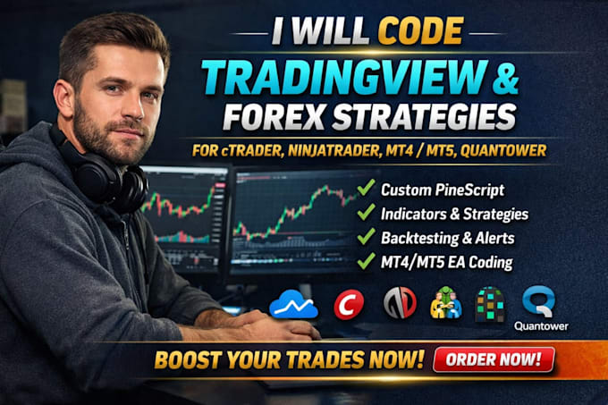 translate tradingview pinescript strategy for ctrader ninjatrader mt5 quantower