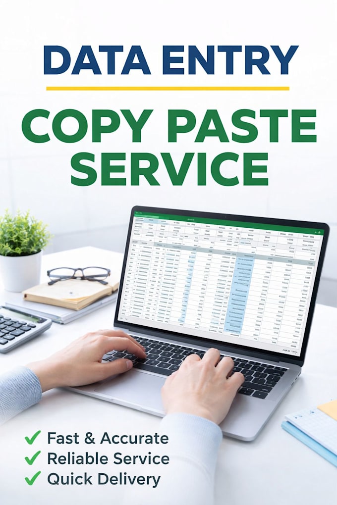 do accurate data entry and web research