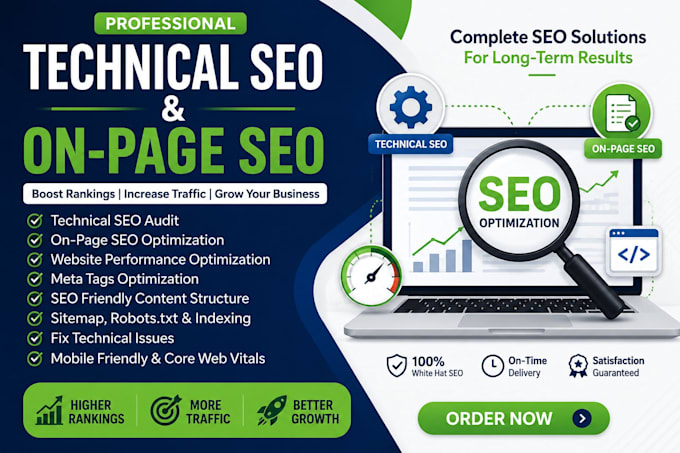 do complete on page and technical SEO for your website
