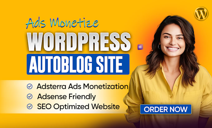 build an autoblog website with adsterra ads SEO optimization and fast loading