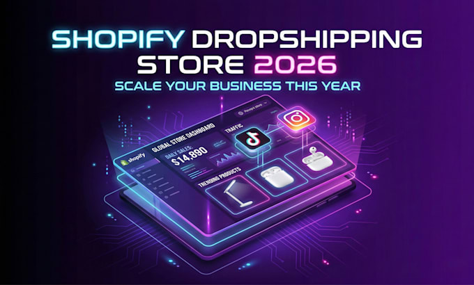 build a professional shopify dropshipping store ready to sell