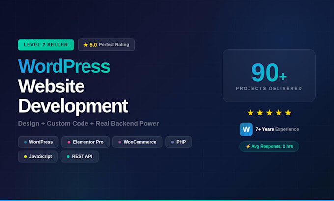 design and develop a professional wordpress website with elementor pro
