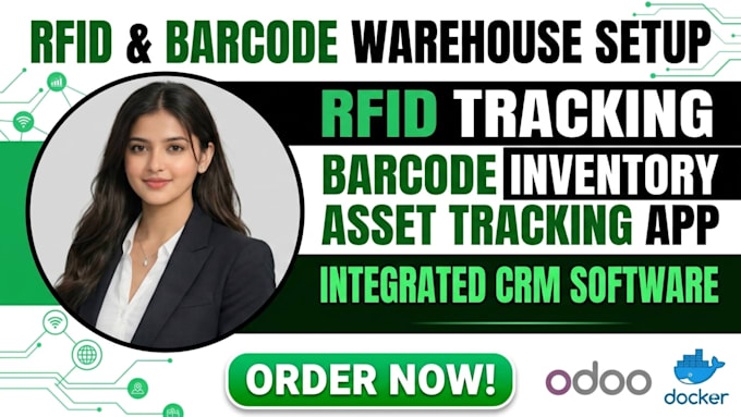 develop odoo rfid warehouse inventory and barcode asset tracking software