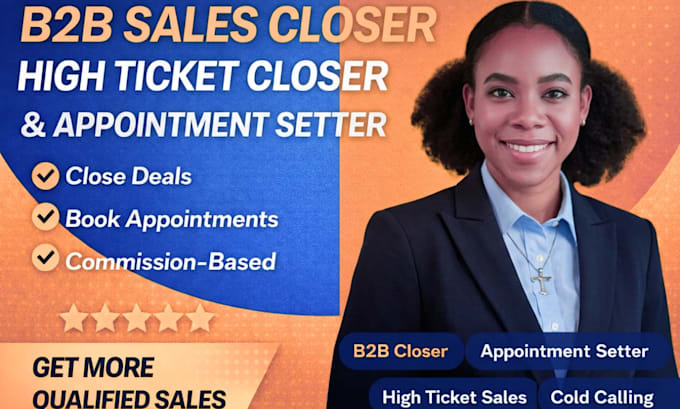 commission based sales closer high ticket sales closer b2b sdr